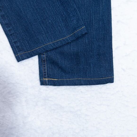 Mossimo Jeans Womens 5 - 27x26.5 Bootcut Patch Pockets Dark Blue Wash - Picture 8 of 12